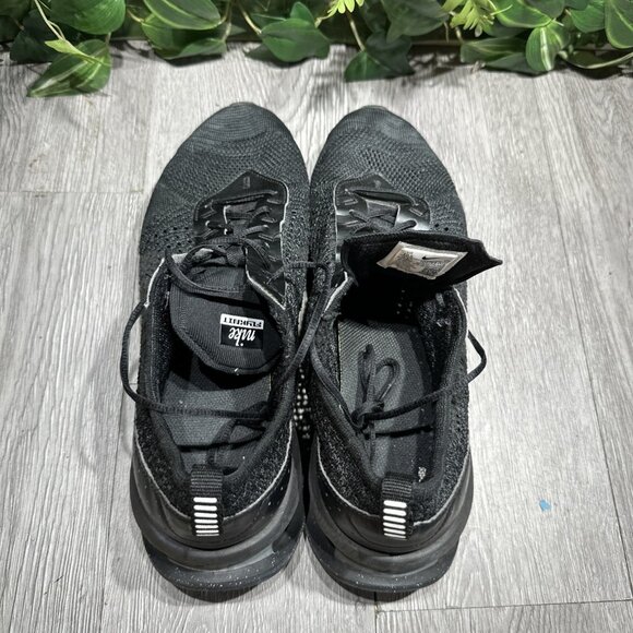 Nike Air Max Flyknit Racer TRIPLE BLACK ANTHRACITE Sneakers Men’s size 10.5 - Picture 6 of 11